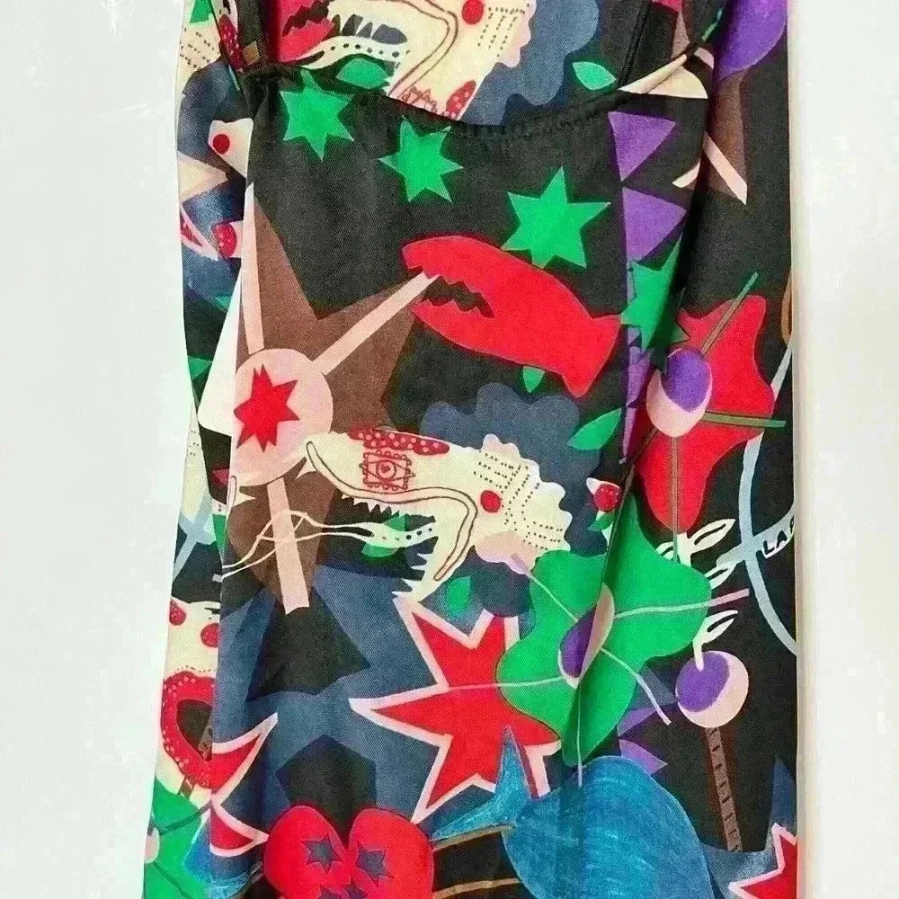 NWT! Scotch & Soda Printed Asymmetric Strappy Top - Picture 8 of 8